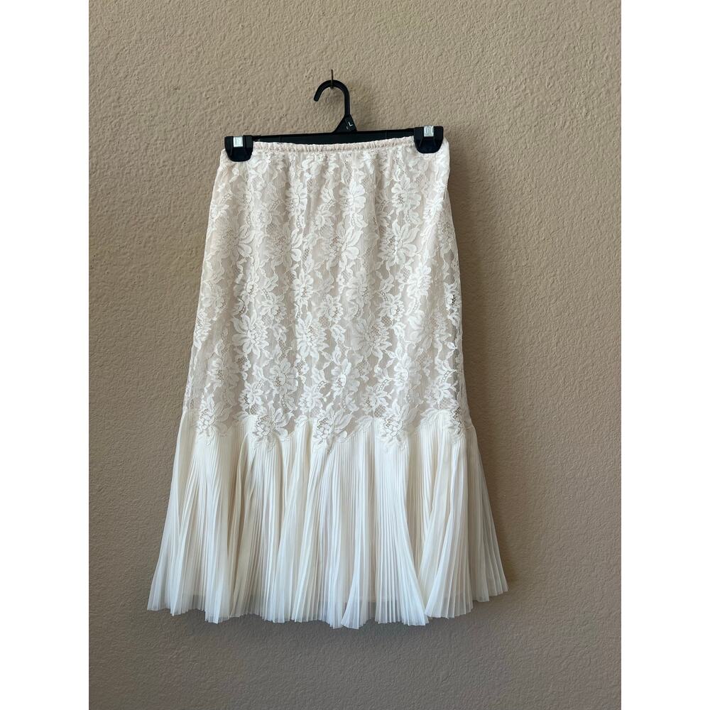 Vintage 50s lace ruffle Vanity Fair half slip skirt size small